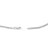 Gold Rope Chain, 2 mm - Shyne Jewelers 10K 16 " White Gold Shyne Jewelers