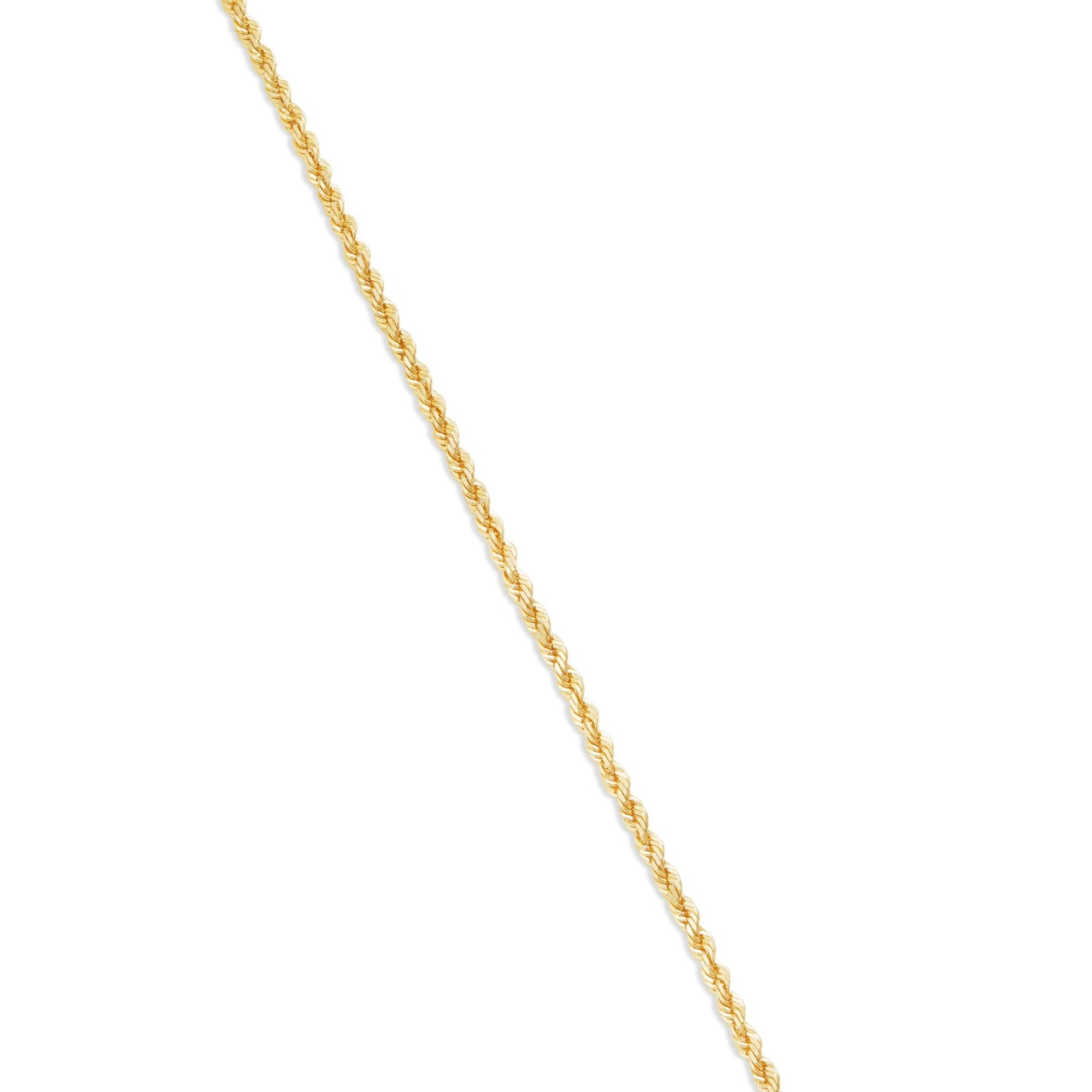 10K Solid Gold Rope Chain, 2mm – SHYNE JEWELERS