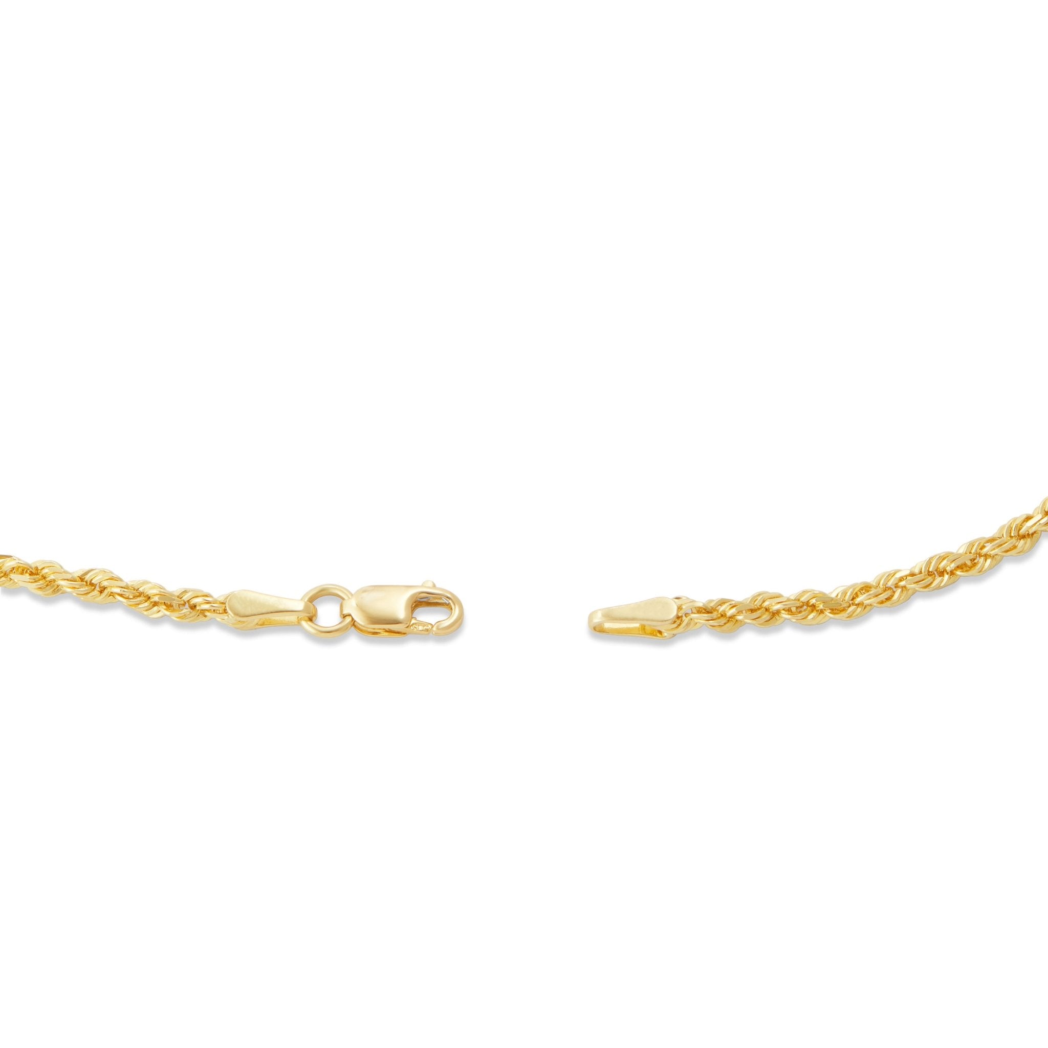 10K Solid Gold Rope Chain, 2mm – SHYNE JEWELERS