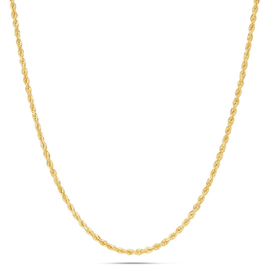 Gold Rope Chain, 2.5 mm - Shyne Jewelers 430-00142 10K 16 Yellow Gold Shyne Jewelers