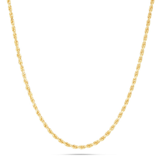 Gold Rope Chain, 3 mm - Shyne Jewelers 430-00790 10K 16 " Yellow Gold Shyne Jewelers