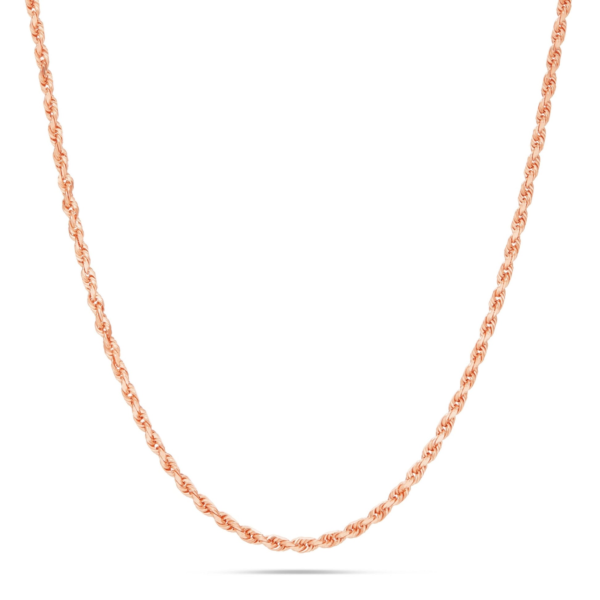 Gold Rope Chain, 3 mm - Shyne Jewelers 430-00790 10K 16 " Rose Gold Shyne Jewelers