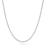 Gold Rope Chain, 3 mm - Shyne Jewelers 430-00790 10K 16 " White Gold Shyne Jewelers