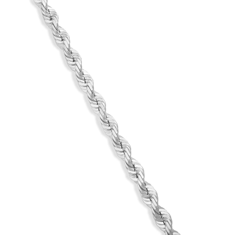 Gold Rope Chain, 5 mm - Shyne Jewelers 14K 16 " White Gold Shyne Jewelers
