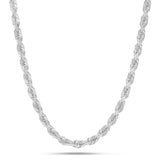 Gold Rope Chain, 5 mm - Shyne Jewelers 14K 16 " White Gold Shyne Jewelers