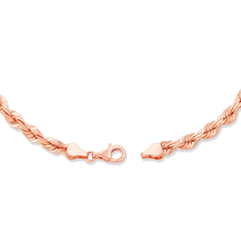 Gold Rope Chain, 5 mm - Shyne Jewelers 14K 16 " Rose Gold Shyne Jewelers