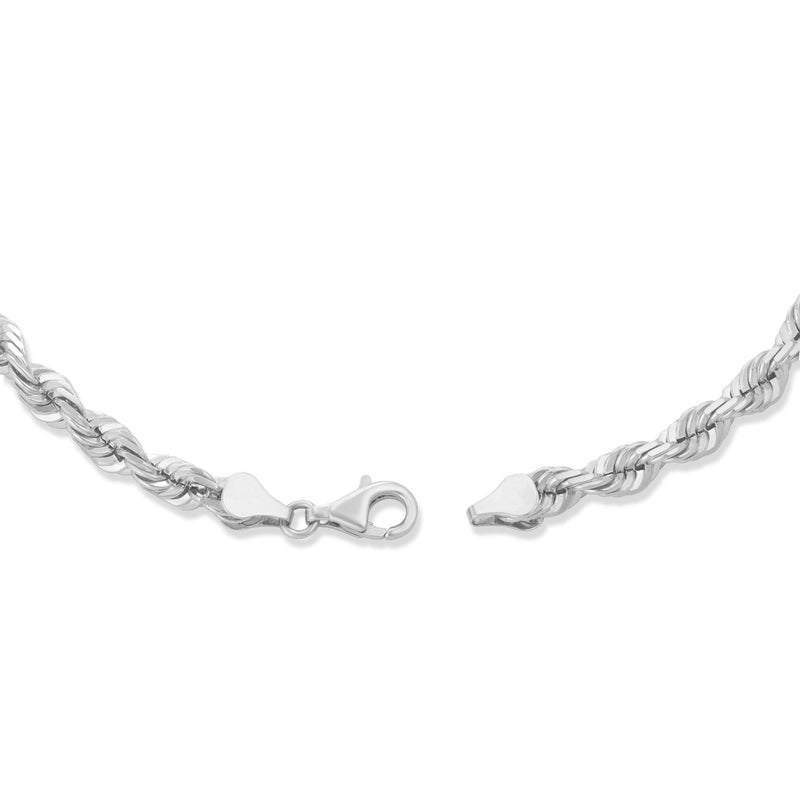 Gold Rope Chain, 5 mm - Shyne Jewelers 14K 16 " White Gold Shyne Jewelers