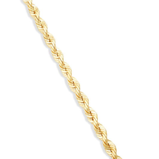 Gold Rope Chain, 5 mm - Shyne Jewelers 14K 16 " Yellow Gold Shyne Jewelers