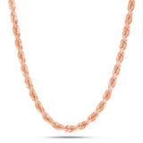 Gold Rope Chain, 5 mm - Shyne Jewelers 14K 16 " Rose Gold Shyne Jewelers