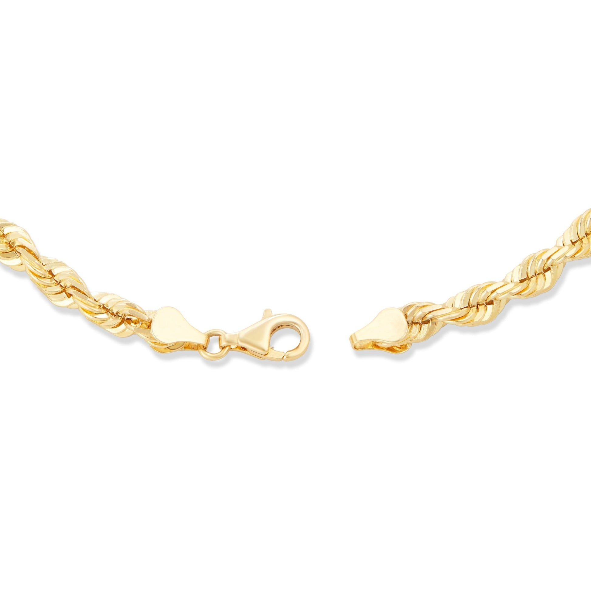 5mm Diamond Cut Franco Chain, 18K Gold Chain Men’s Solid Gold Necklace 24 Inches / Luxury Lobster Clasp