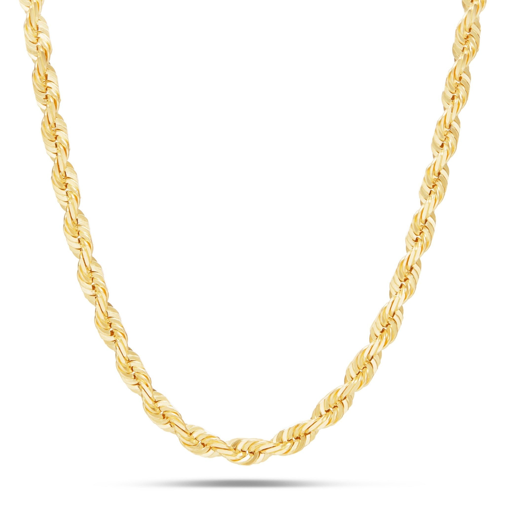 10KT Solid Gold Rope Chain, 6mm – Shyne Jewelers™