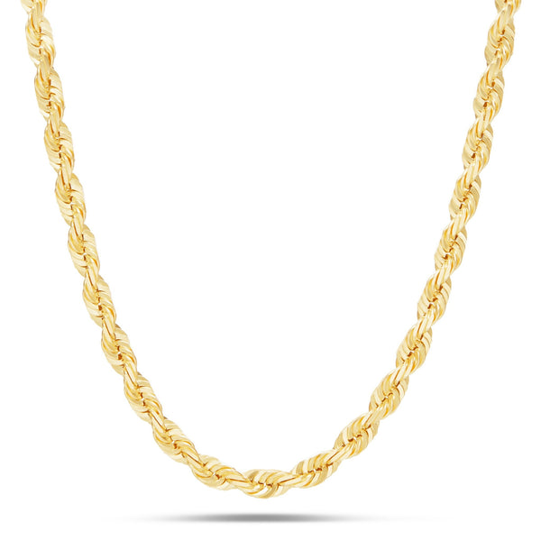 Gold Rope Chain, 6 mm - Shyne Jewelers 10K 16 " Yellow Gold Shyne Jewelers