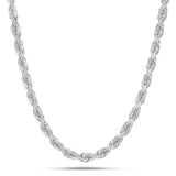 Gold Rope Chain, 6 mm - Shyne Jewelers 10K 16 " White Gold Shyne Jewelers