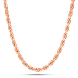 Gold Rope Chain, 6 mm - Shyne Jewelers 10K 16 " Rose Gold Shyne Jewelers