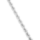 Gold Rope Chain, 6 mm - Shyne Jewelers 10K 16 " White Gold Shyne Jewelers