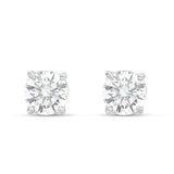 Gold Solitare Diamond Studs - Shyne Jewelers White Gold 0.25 ctw Shyne Jewelers