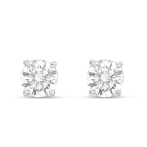 Gold Solitare Diamond Studs - Shyne Jewelers White Gold 0.25 ctw Shyne Jewelers