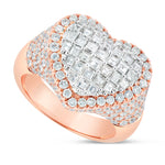 Heart Diamond Statement Ring - Shyne Jewelers R1640 Rose Gold 4 Shyne Jewelers