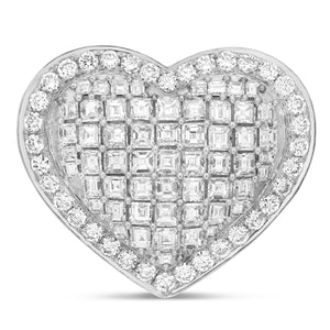 Heart Diamond Statement Ring - Shyne Jewelers SPC-R101 White Gold 4 Shyne Jewelers