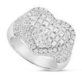 Heart Diamond Statement Ring - Shyne Jewelers R1640 White Gold 4 Shyne Jewelers