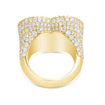 Heart Diamond Statement Ring - Shyne Jewelers SPC-R101 Yellow Gold 4 Shyne Jewelers