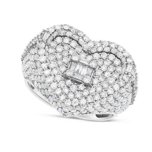 Heart Diamond Statement Ring - Shyne Jewelers GE4H9114G 4 Shyne Jewelers