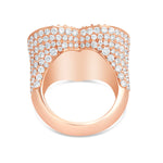 Heart Diamond Statement Ring - Shyne Jewelers SPC-R101 Rose Gold 4 Shyne Jewelers