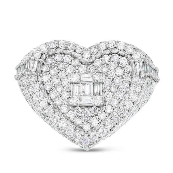 Heart Diamond Statement Ring - Shyne Jewelers GE4H9114G 4 Shyne Jewelers