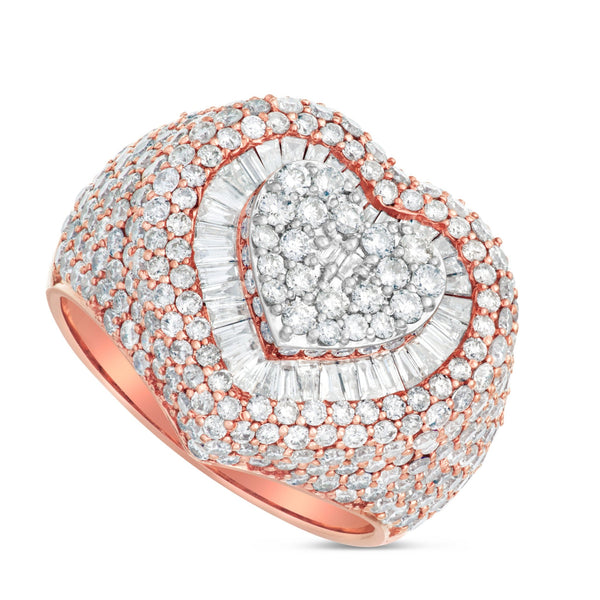 Heart Diamond Statement Ring - Shyne Jewelers GEO53722G 4 Shyne Jewelers