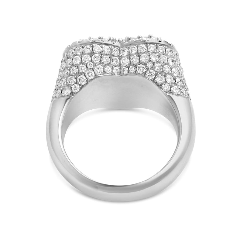 Heart Diamond Statement Ring - Shyne Jewelers R1640 White Gold 4 Shyne Jewelers