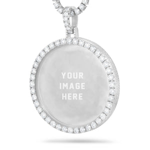 Hollywood Diamond Picture Pendant, 3 Inches - Shyne Jewelers 160-00054 White Gold Shyne Jewelers