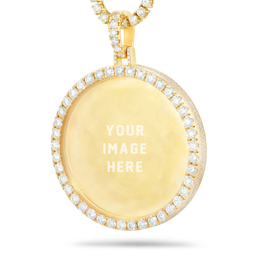 Hollywood Diamond Picture Pendant, 3 Inches - Shyne Jewelers 160-00054 Yellow Gold Shyne Jewelers