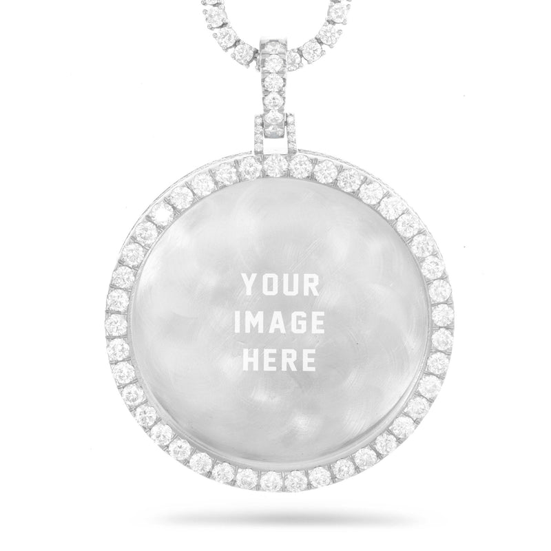 Hollywood Diamond Picture Pendant, 3 Inches - Shyne Jewelers 160-00054 White Gold Shyne Jewelers