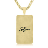 Custom Yellow Gold 3ct Diamond Dream Chaser Pendant