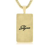 Custom Yellow Gold 3ct Diamond Dream Chaser Pendant