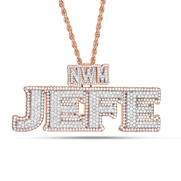 "JEFE" custom celebrity pendant - Shyne Jewelers JEFECUSTOM Shyne Jewelers