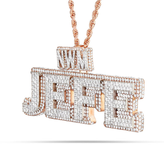 "JEFE" custom celebrity pendant - Shyne Jewelers JEFECUSTOM Shyne Jewelers