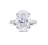 Large Oval Diamond Engagement Ring - Shyne Jewelers OVALENGR Shyne Jewelers