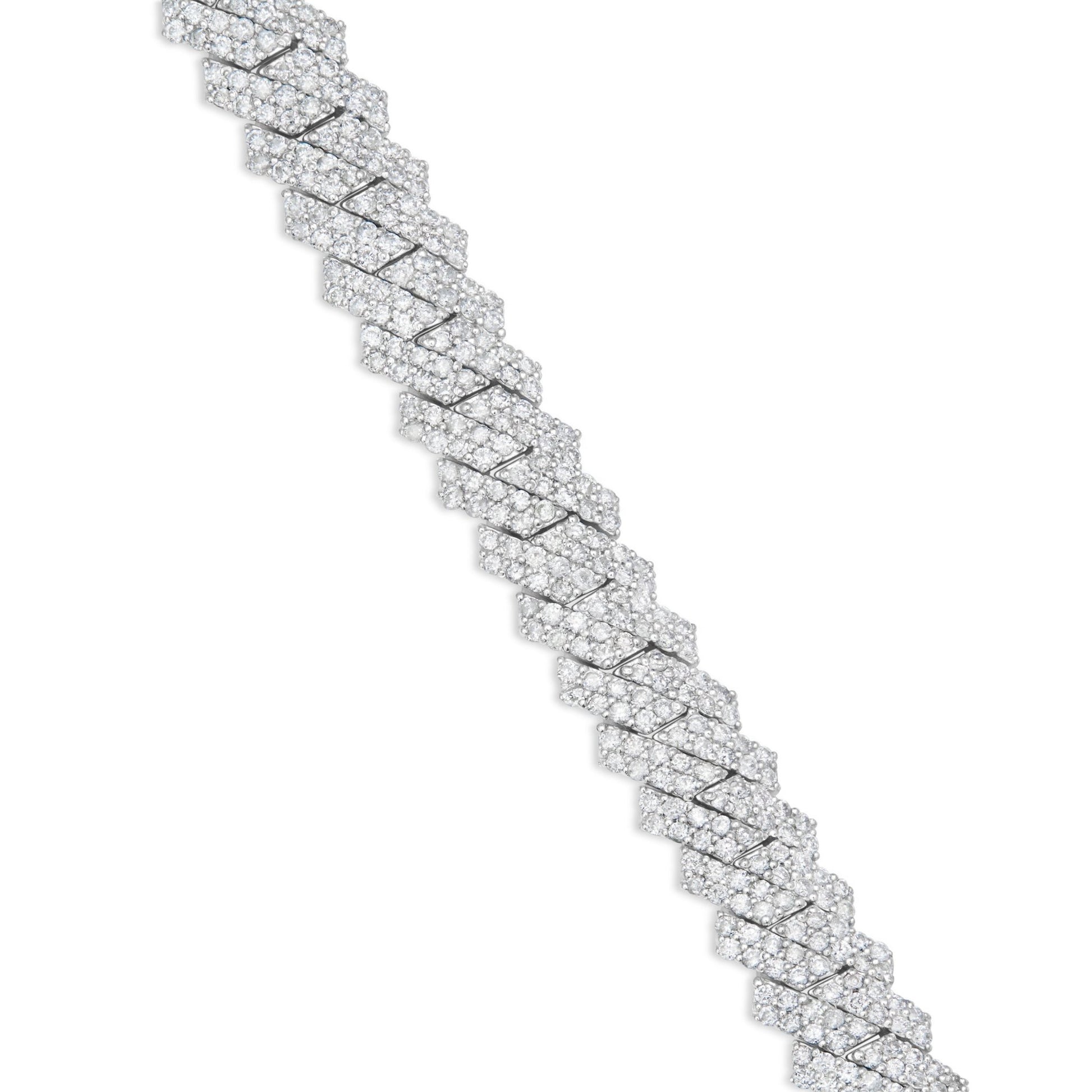 Mini Diamond Cuban Bracelet, 8 mm - Shyne Jewelers Shyne Jewelers