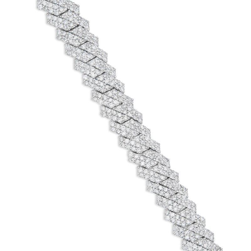 Mini Diamond Cuban Bracelet, 8 mm - Shyne Jewelers Shyne Jewelers