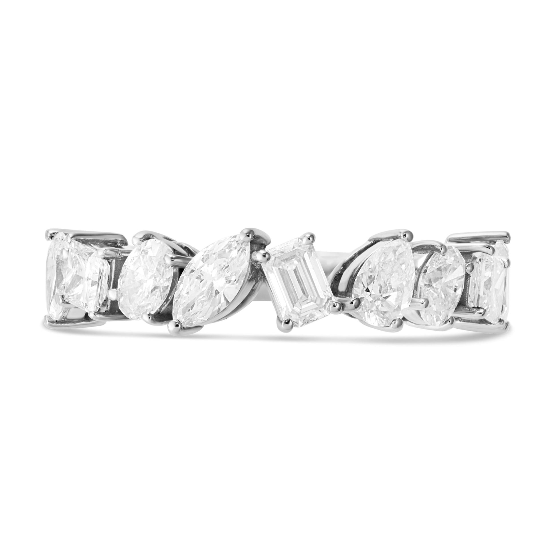 Multi-cut Stone Diamond Ring - Shyne Jewelers White Gold Shyne Jewelers