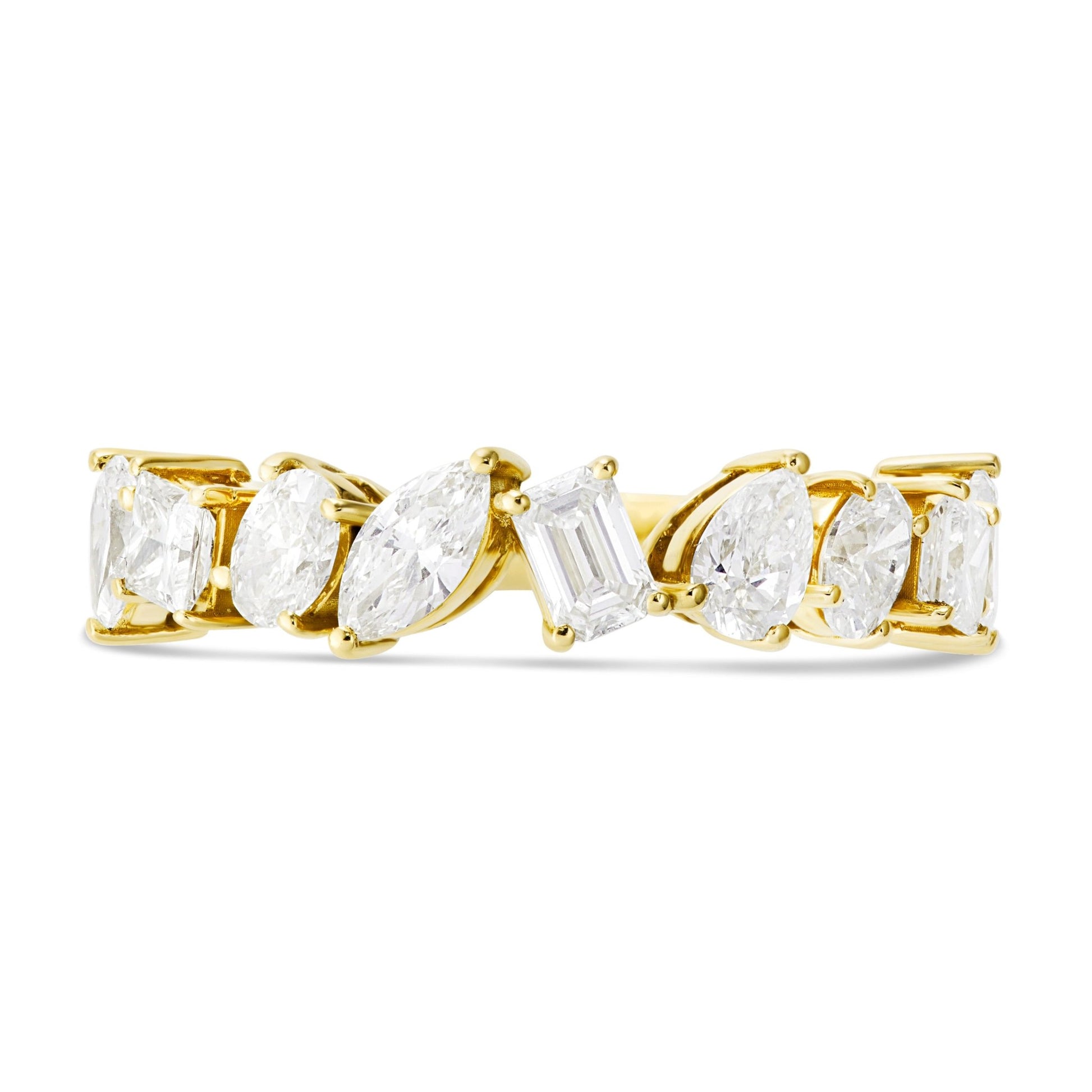 Multi-cut Stone Diamond Ring - Shyne Jewelers Yellow Gold Shyne Jewelers