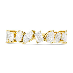 Multi-cut Stone Diamond Ring - Shyne Jewelers Yellow Gold Shyne Jewelers