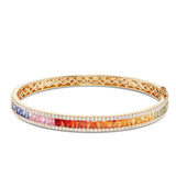 Multicolor Diamond Bangle - Shyne Jewelers 170-00241 Yellow Gold Shyne Jewelers