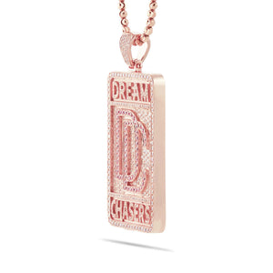 Nicki Minaj Custom Pink Print Tour Dream Chasers Diamond Pendant - Shyne Jewelers Shyne Jewelers