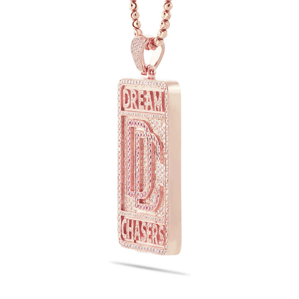 Nicki Minaj Custom Pink Print Tour Dream Chasers Diamond Pendant - Shyne Jewelers Shyne Jewelers