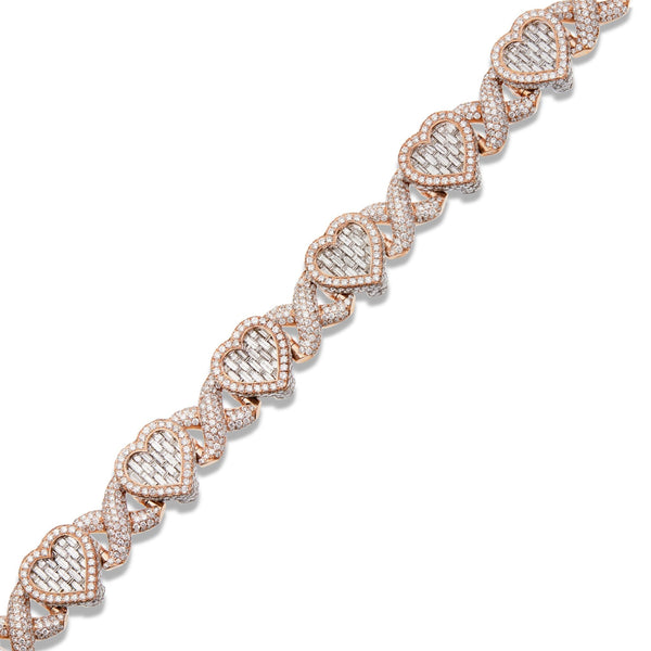 Nicki Minaj Diamond Heart Link Chain - Shyne Jewelers NICKIHEARTCHAINCUSTOM Shyne Jewelers