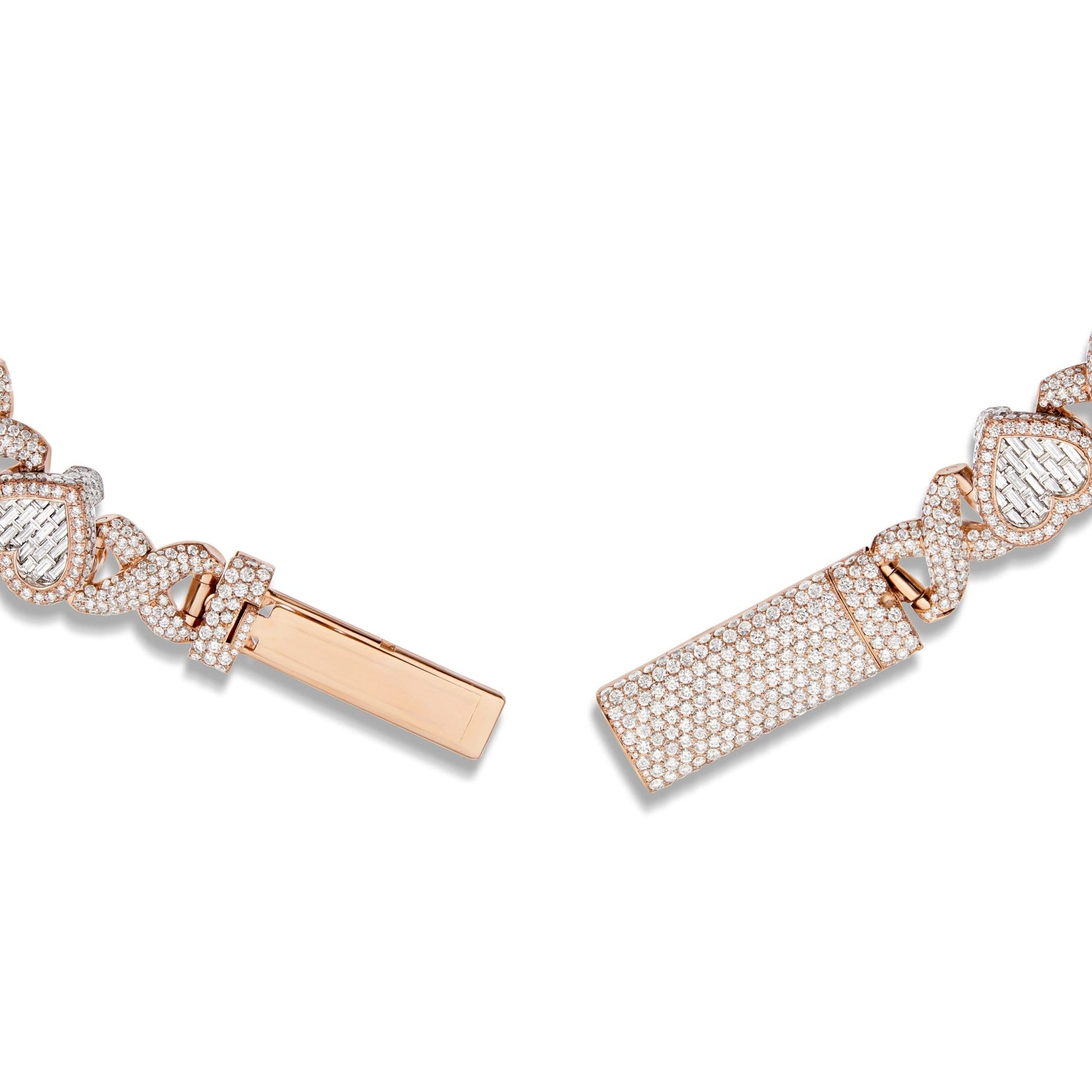 Nicki Minaj Diamond Heart Link Chain - Shyne Jewelers NICKIHEARTCHAINCUSTOM Shyne Jewelers