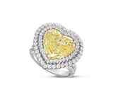 Nicki Minaj Yellow Heart Diamond Ring - Shyne Jewelers YLWHEART_NMRING Shyne Jewelers