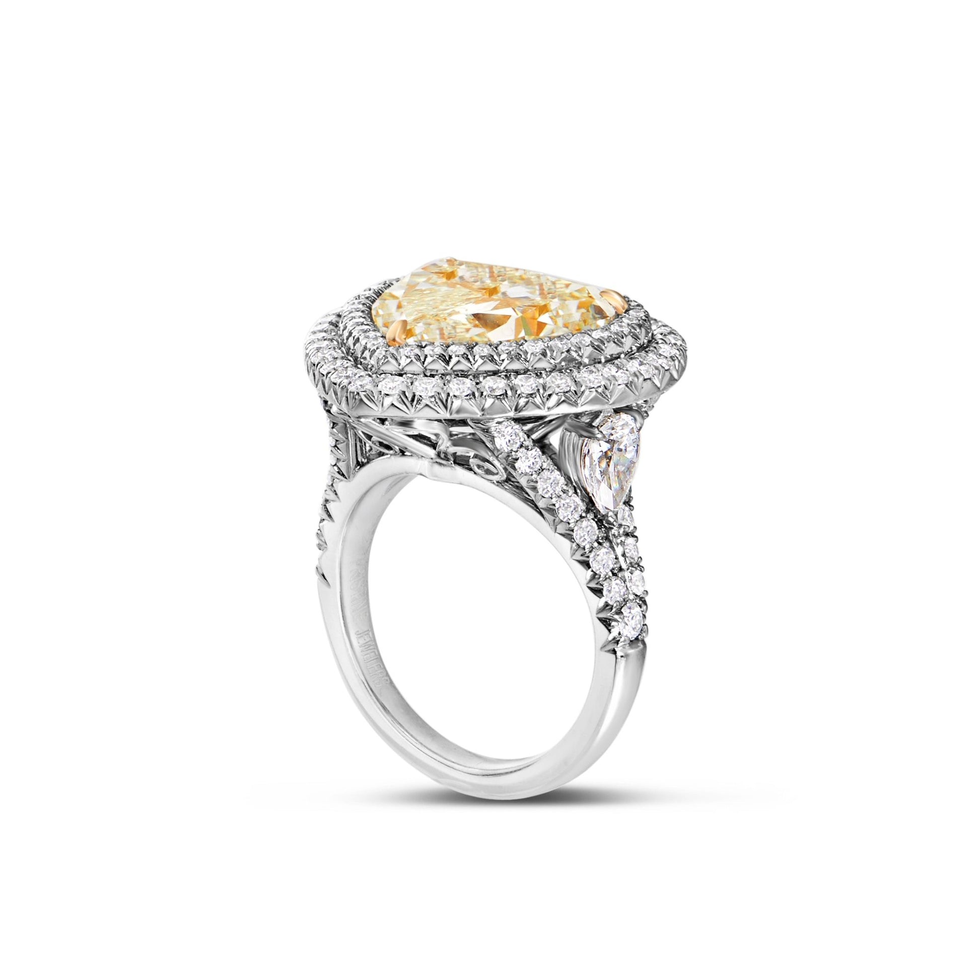 Nicki Minaj Yellow Heart Diamond Ring - Shyne Jewelers YLWHEART_NMRING Shyne Jewelers